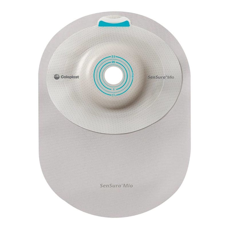 Coloplast SenSuraÂ® Mio Convex Light 1-Piece Transparent Ostomy Pouch, 10 â€“ 43mm Stomas