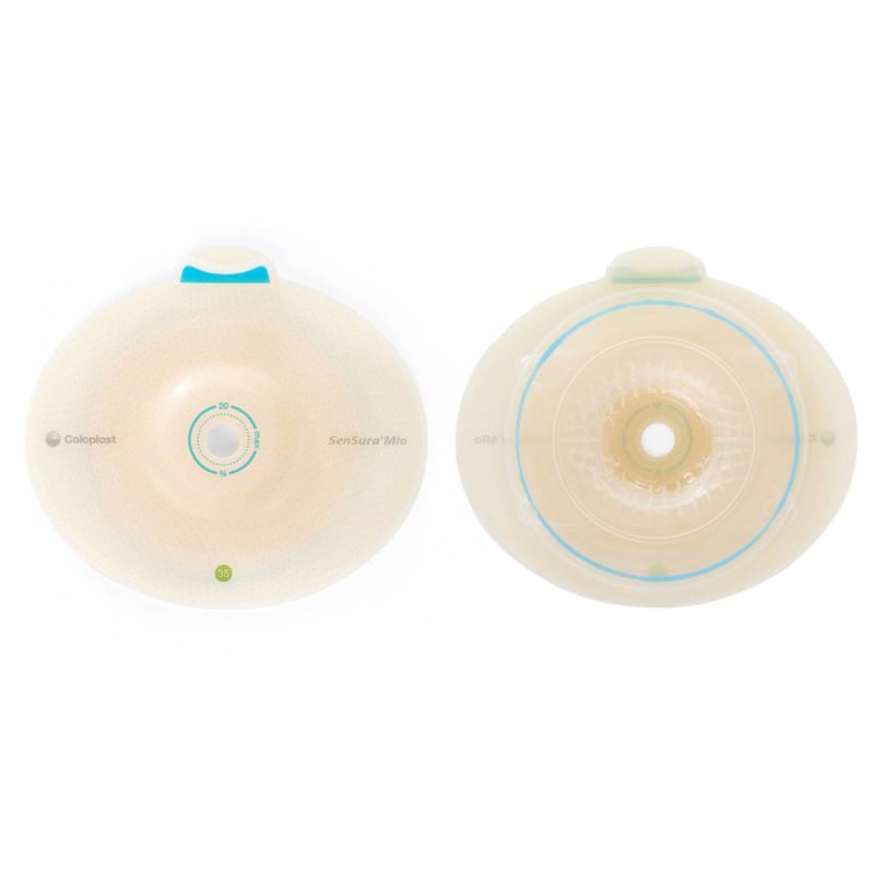 Coloplast SenSuraÂ® Mio Flex Convex Light Ostomy Barrier, Trim to Fit 15 â€“ 30 mm, Red Match