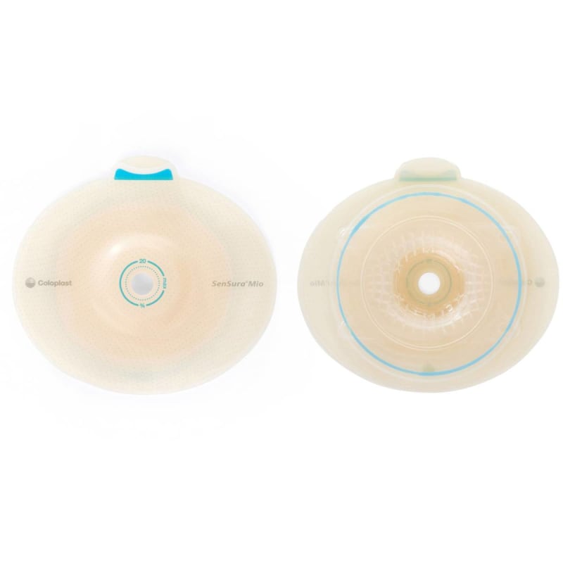 Coloplast SenSuraÂ® Mio Flex Convex Light Barrier, 21 mm Stoma Opening, Red Color Match