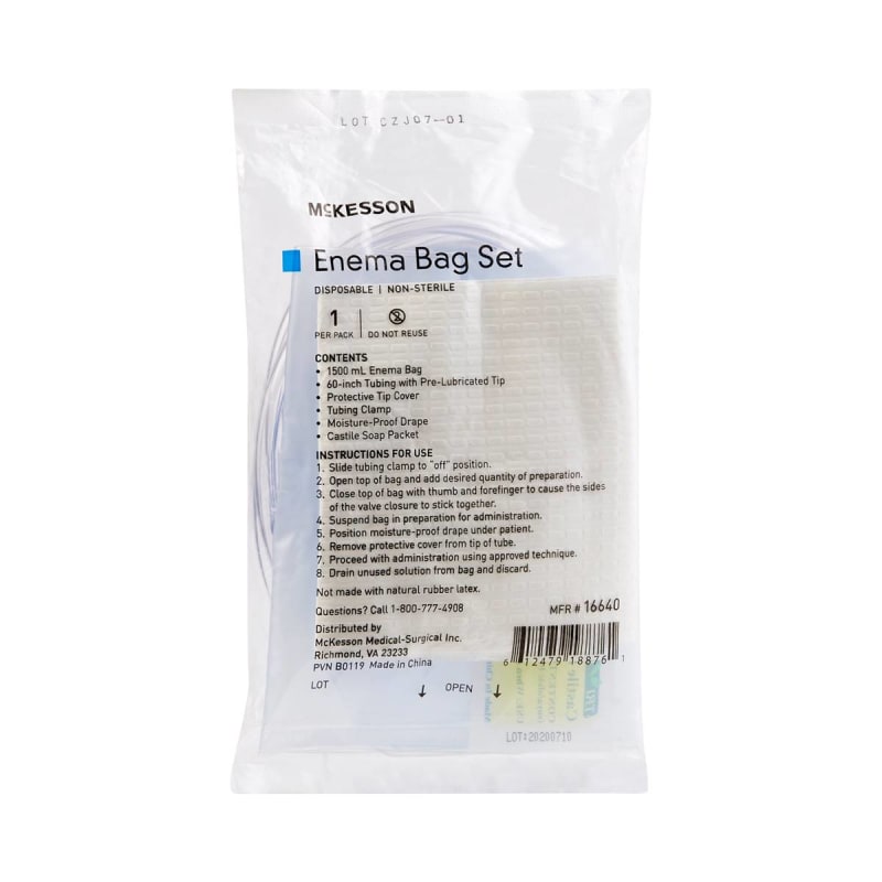 McKesson Enema Bag Set McKesson Enema Bag Set