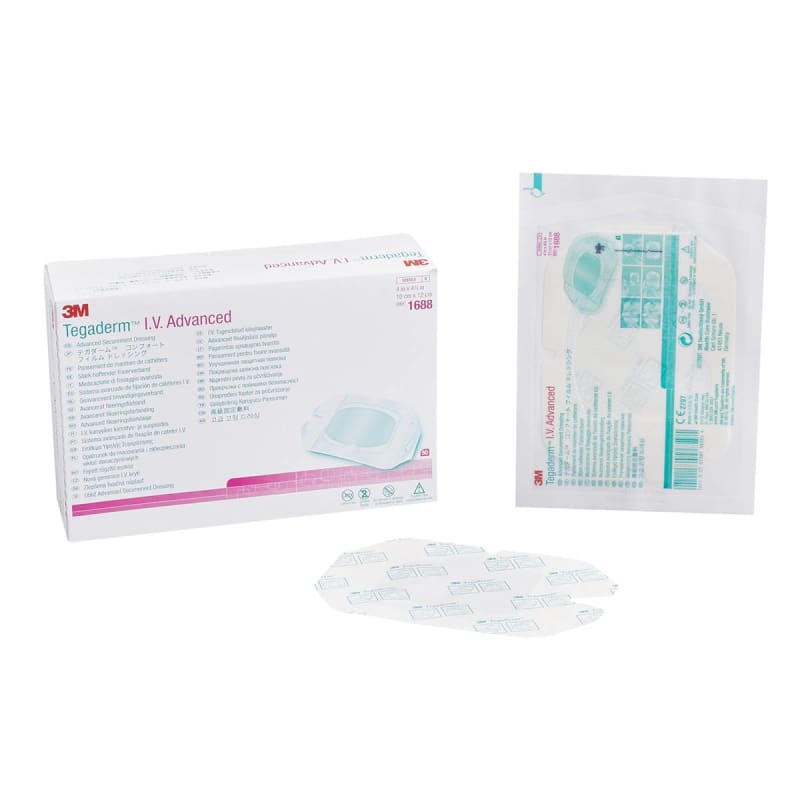 Solventum Corporation 3Mâ„¢ Tegadermâ„¢ IV Advanced Securement Dressing, 4 x 4Â¾ Inch