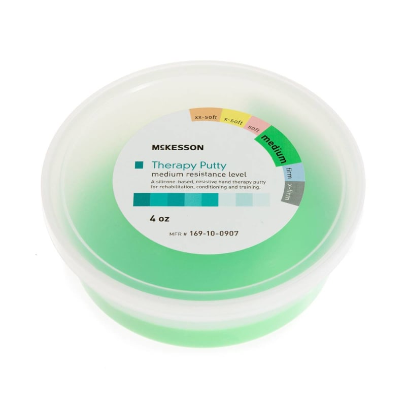 McKesson Brand McKesson Therapy Putty, Green, Medium, 4-ounce Container