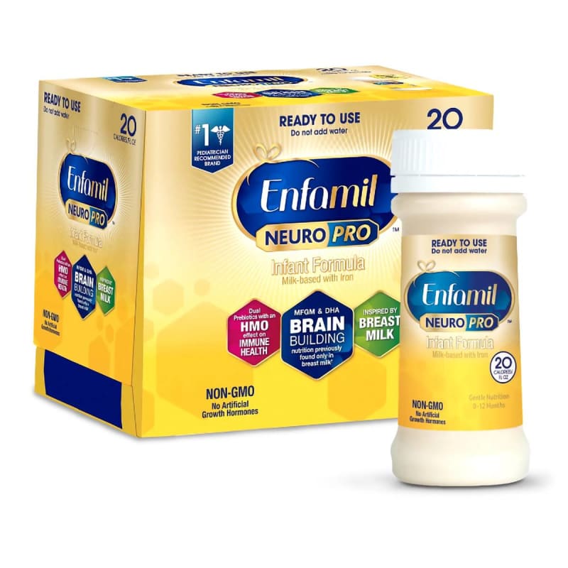 Mead Johnson Infant Formula Enfamil NeuroProâ„¢ Unflavored 2 oz. Nursette Bottle Liquid Iron Mead Johnson Infant Formula Enfamil NeuroProâ„¢ Unflavored 2 oz. Nursette Bottle Liquid Iron