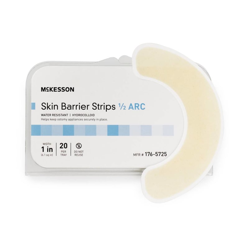 McKesson Skin Barrier Half-Arc Strip McKesson Skin Barrier Half-Arc Strip