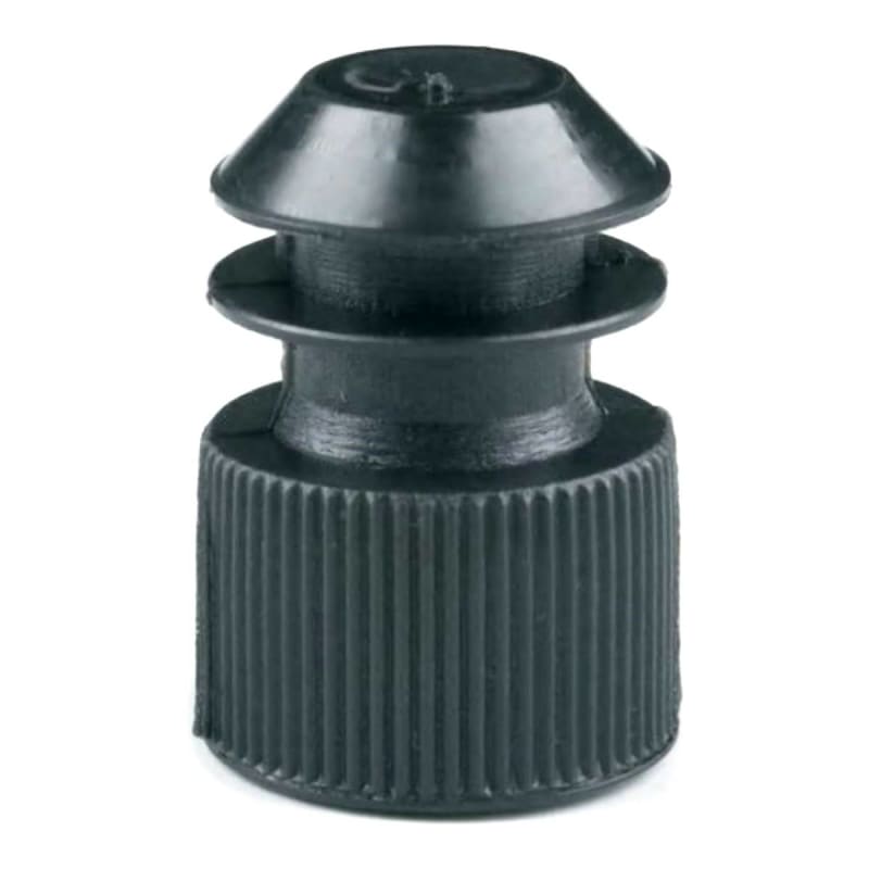 McKesson Brand McKesson Tube Closure Polyethylene Black 13 mm Diameter For 13 mm Blood Drawing Tubes, Glass Test Tubes, Plastic Culture Tubes NonSterile