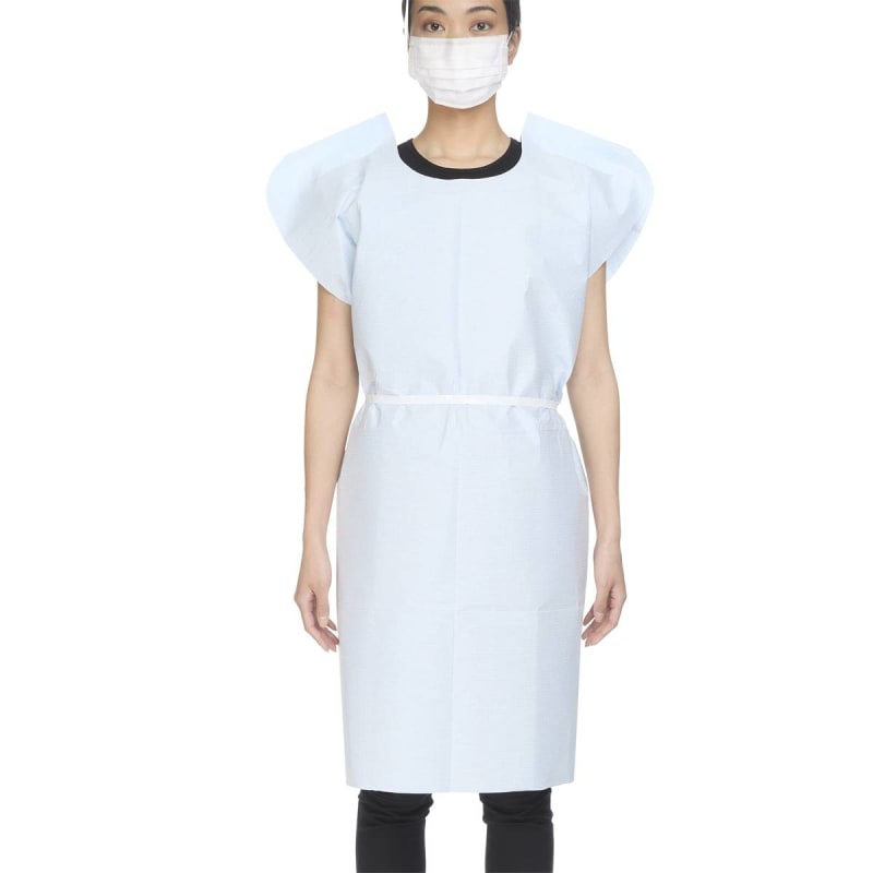 McKesson Exam Gown, Large, Blue