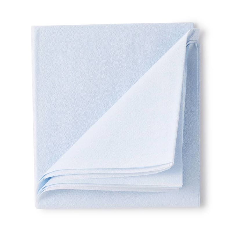 McKesson Brand McKesson Blue Flat Stretcher Sheet, 40 x 90 Inch