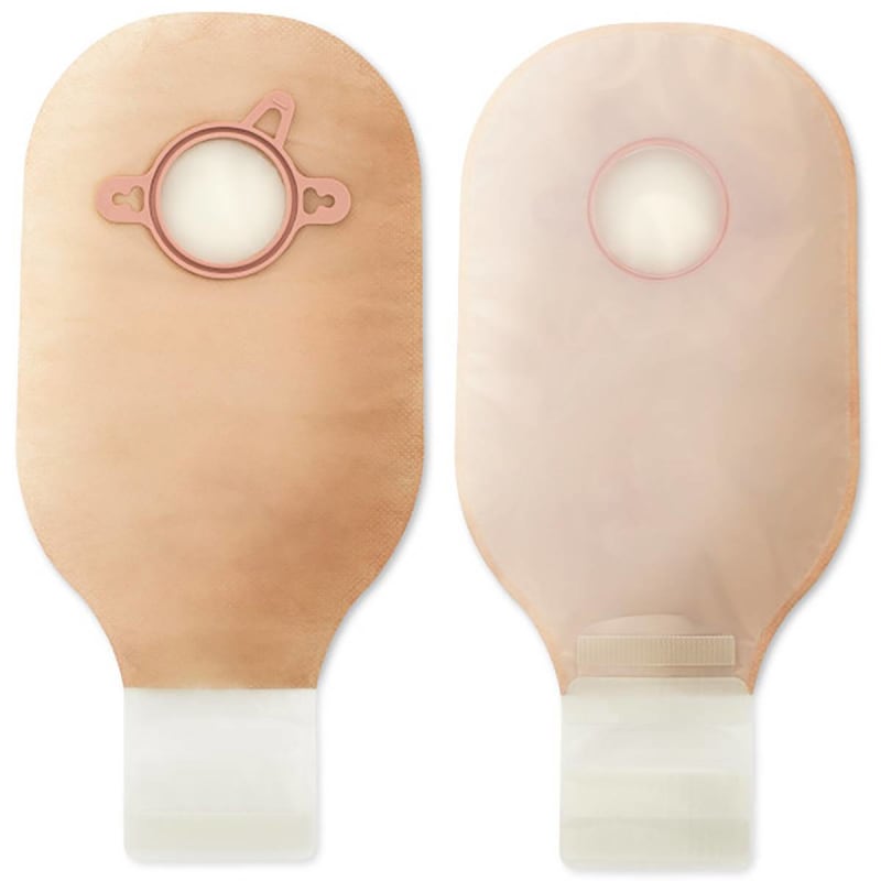 Hollister New Imageâ„¢ 18003 Two-Piece Ultra Clear Ostomy Pouch, Pre-cut to Fit 57 mm, Red