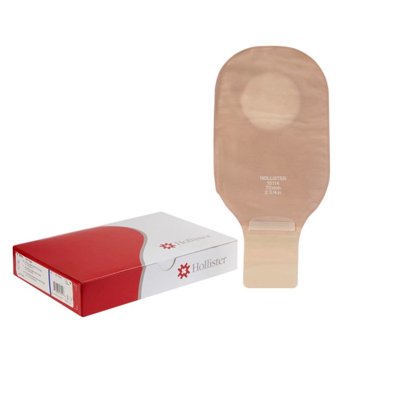 Hollister New Imageâ„¢ 18114 Beige Colostomy Pouch, Pre-cut to Fit 70 mm Stomas, Blue Match