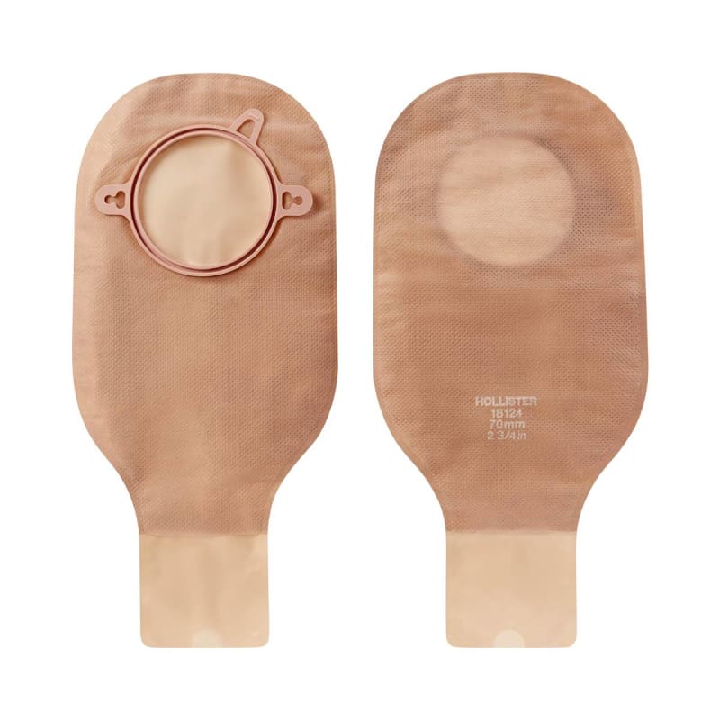 Hollister New Imageâ„¢ 18124 Beige Colostomy Pouch, Pre-cut to Fit 70 mm Stomas, Blue Match Hollister New Imageâ„¢ 18124 Beige Colostomy Pouch, Pre-cut to Fit 70 mm Stomas, Blue Match