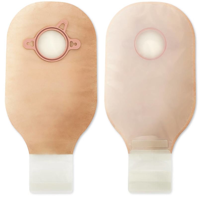 Hollister New Imageâ„¢ Transparent Colostomy Pouch, Pre-cut to Fit 57 mm Stomas, Red Match