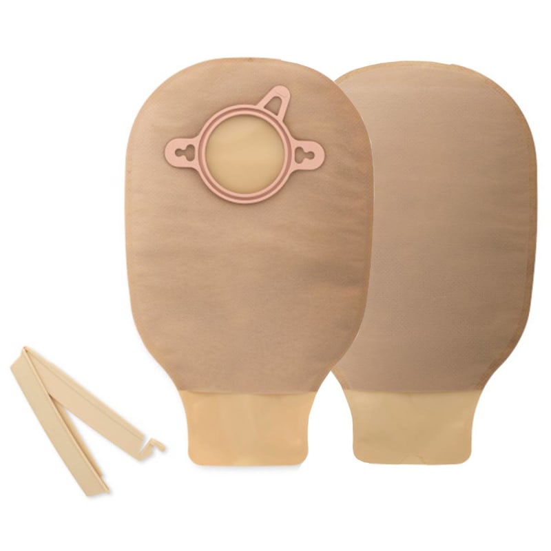 Hollister New Imageâ„¢ 18202 Beige Colostomy Pouch, Pre-cut to Fit 44 mm Stomas, Green Match Hollister New Imageâ„¢ 18202 Beige Colostomy Pouch, Pre-cut to Fit 44 mm Stomas, Green Match
