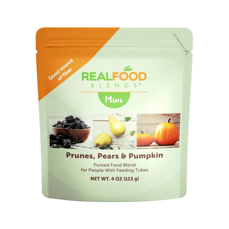 Nutritionals Medicinals Tube Feeding Formula Real Food Blends® Mini Prunes / Pears / Pumpkin Flavor Liquid 4 oz. Pouch Nutritionals Medicinals Tube Feeding Formula Real Food Blends® Mini Prunes / Pears / Pumpkin Flavor Liquid 4 oz. Pouch