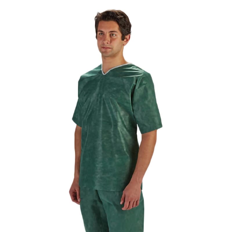 Molnlycke Barrier® Extra Comfort Women's Scrub Shirt, Green, Medium Molnlycke Barrier® Extra Comfort Women's Scrub Shirt, Green, Medium