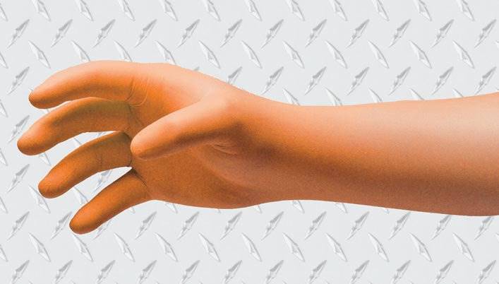 Innovative Healthcare Corp NitriDermÂ® EP OrangeÂ® Extended Cuff Length Exam Glove, Medium, Orange