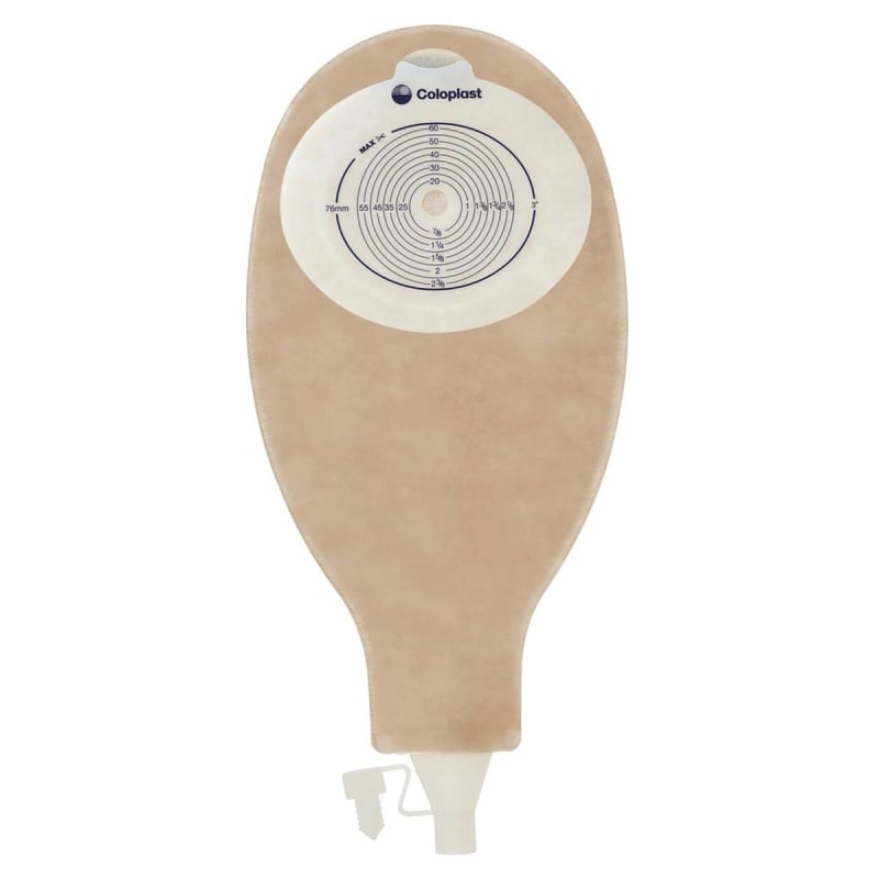 Coloplast SenSuraÂ® Standard Wear Post-Op 1-Piece Opaque Ostomy Pouch, 10 â€“ 76mm Stomas