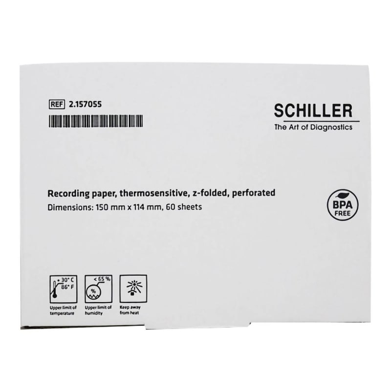 Schiller America Recording Chart Paper Shiller Z-Fold Red Grid Schiller America Recording Chart Paper Shiller Z-Fold Red Grid