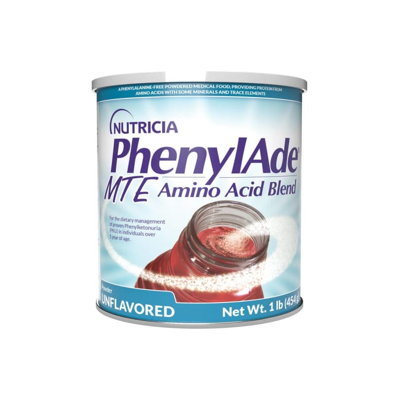Nutricia North America Oral Supplement PhenylAdeÂ® MTE Amino Acid Blend Unflavored Powder 16 oz. / 454 Gram Canister