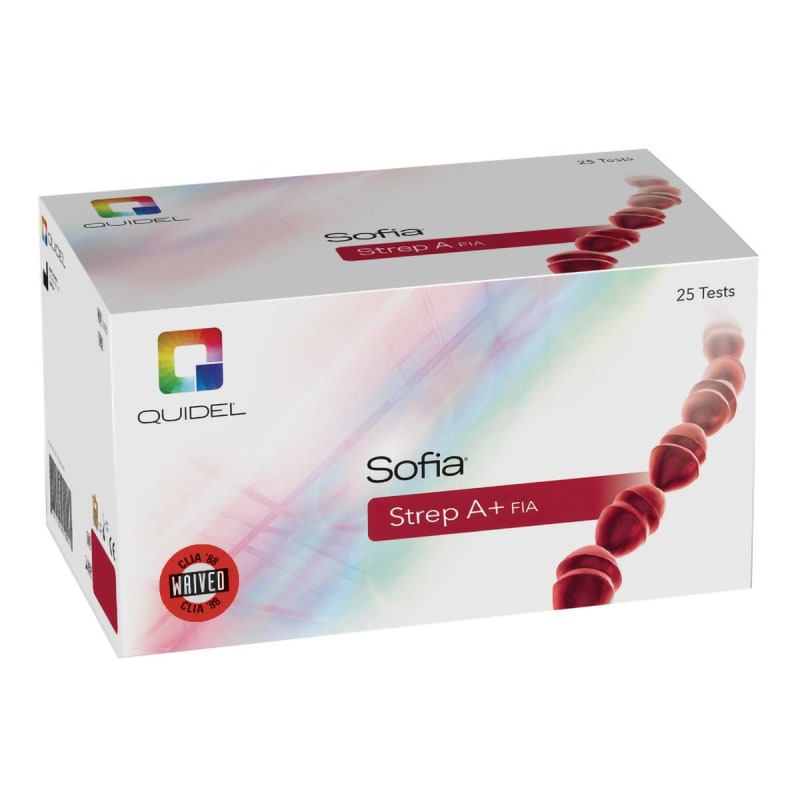 Quidel SofiaÂ® Strep A+ FIA Strep A Fluorescence Immunoassay (FIA) Respiratory Test Kit