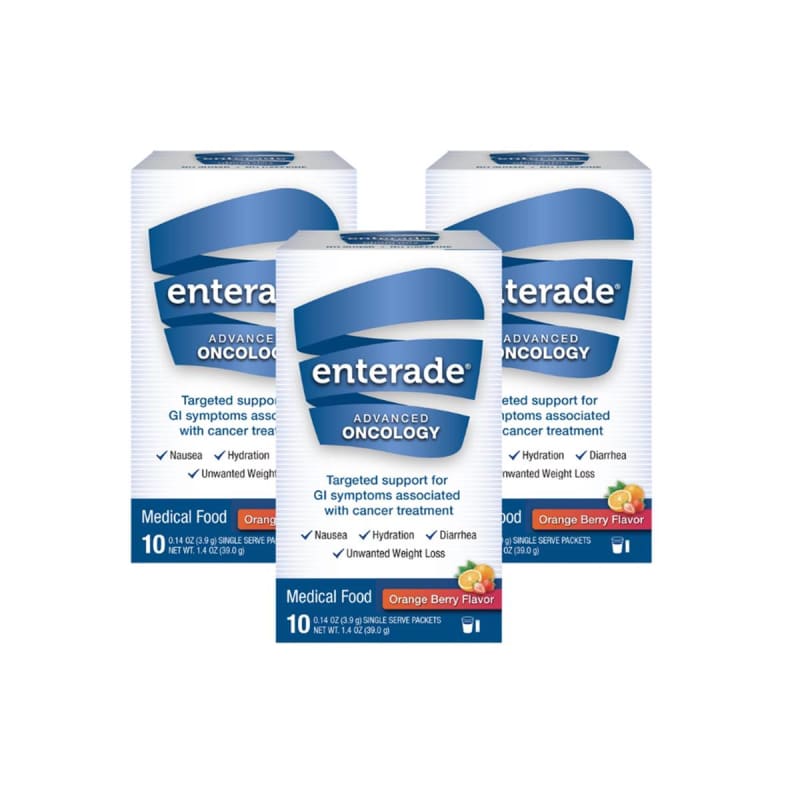 AmiLyfe Bioscience LLC enterade® Advanced Oncology Formula, Orange-Berry, Single Serve Packets AmiLyfe Bioscience LLC enterade® Advanced Oncology Formula, Orange-Berry, Single Serve Packets
