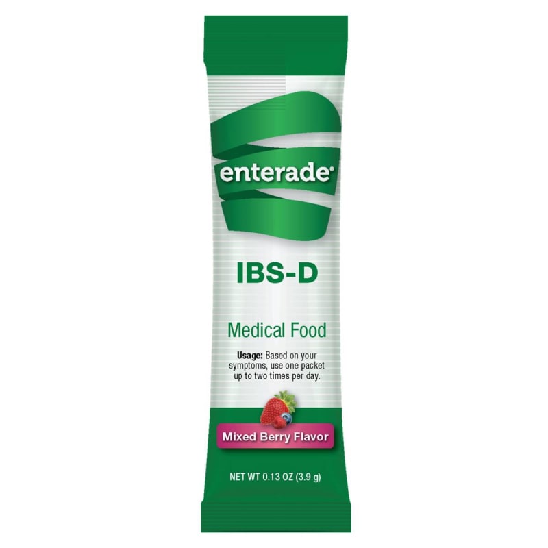 AmiLyfe Bioscience LLC enterade® IBS-D Dietary Support Medical Food, Mixed Berry, Single Serve Packets AmiLyfe Bioscience LLC enterade® IBS-D Dietary Support Medical Food, Mixed Berry, Single Serve Packets