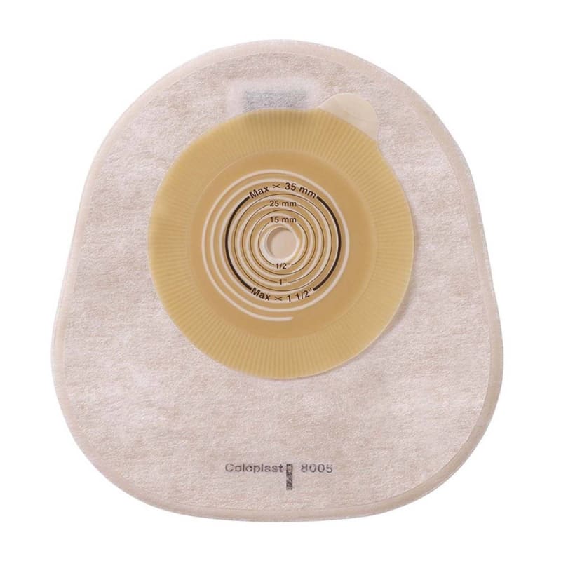 Coloplast AssuraÂ® One-Piece Transparent Colostomy Pouch, Cut to Fit 10 â€“ 35mm Stomas