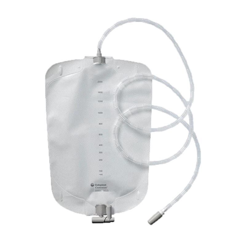 Coloplast ConveenÂ® Security+ Urinary Night Drainage System, Vinyl, 2000 mL