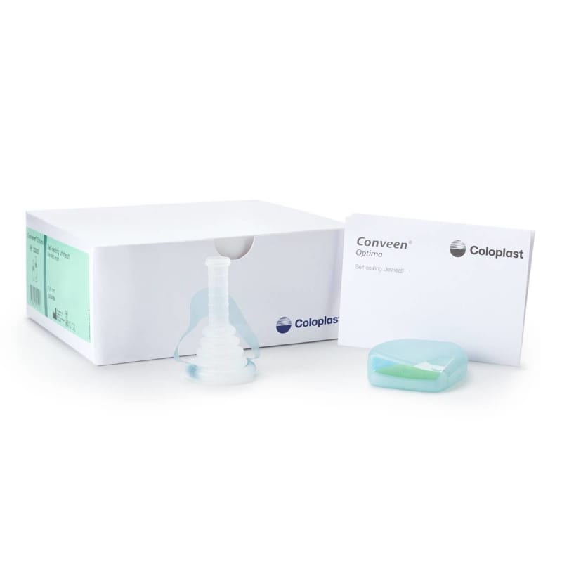 Coloplast ConveenÂ® Optima Male External Catheter, Self-Adhesive Seal, PSX Silicone, Medium