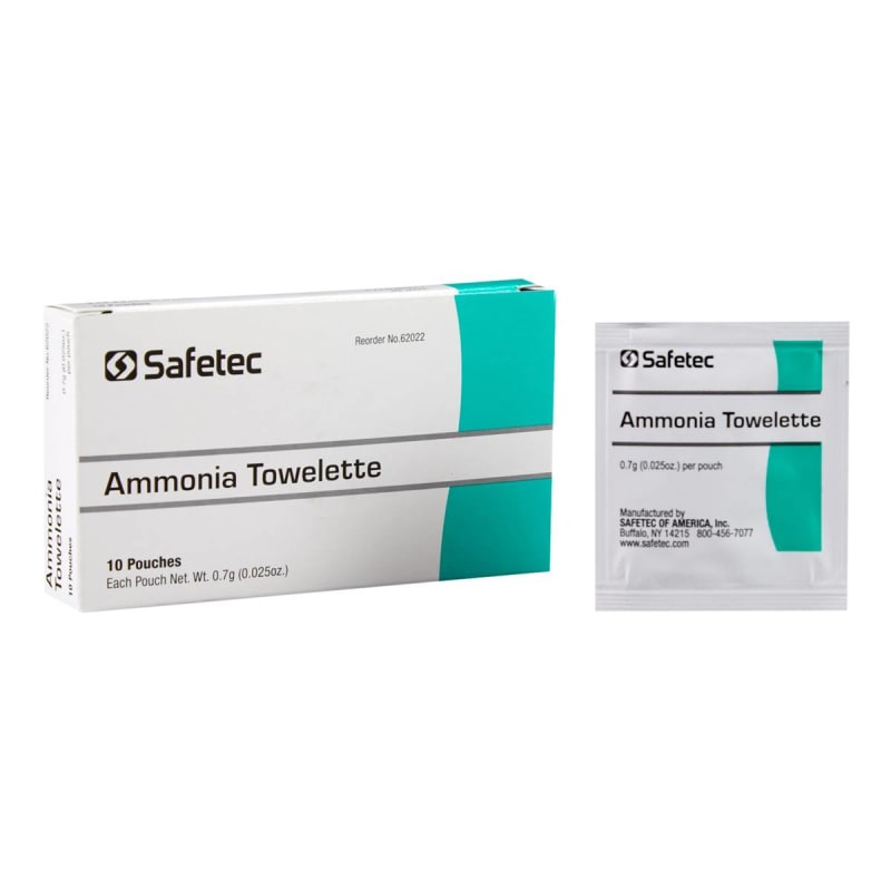 Medique Products Safetec Ammonia / Alcohol Respiratory Stimulant