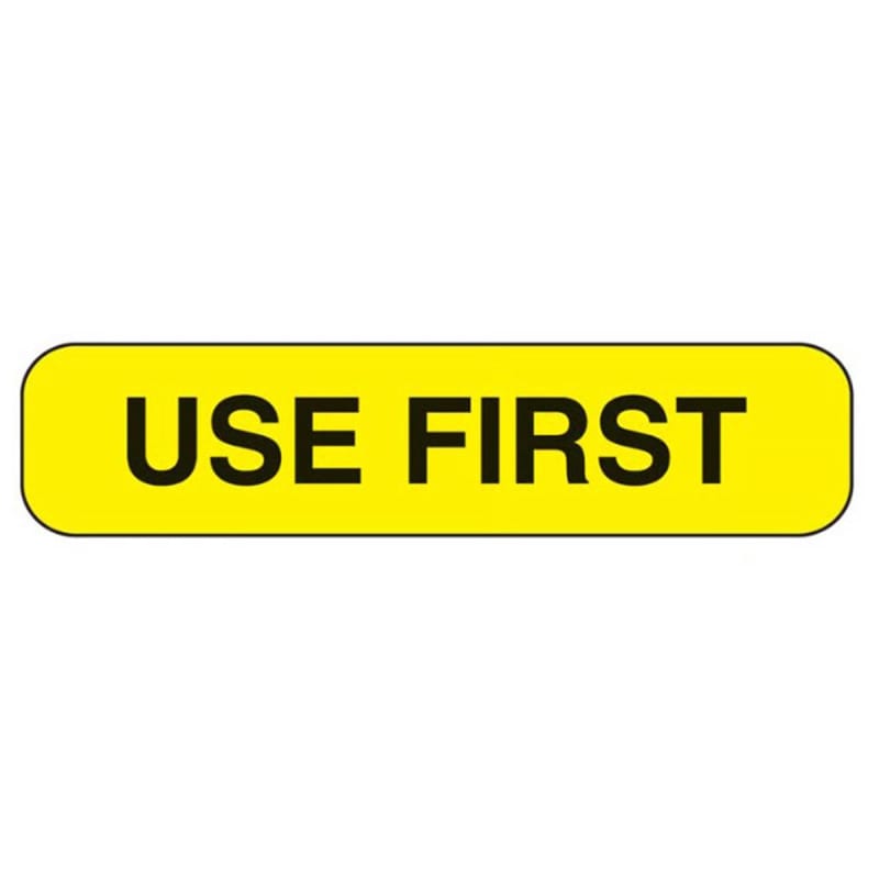 Health Care Logistics Indeed 'Use First' Advisory Label, 1.6 x 0.4 Inch