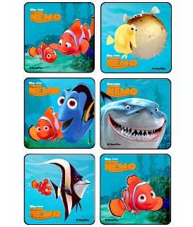 Medibadge Sticker DisneyÂ® 75 per Roll Finding Nemo 2-1/2 X 2-1/2 Inch