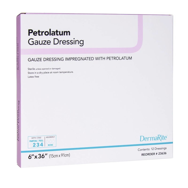 Sion Brands LLC DermaRiteÂ® Petrolatum Impregnated Dressing, 6 x 36 Inch