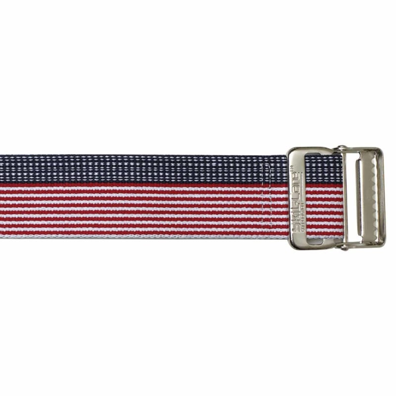 SkiL-Careâ„¢ Heavy-Duty Gait Belt with Metal Buckle, Stars & Stripes, 60 Inch