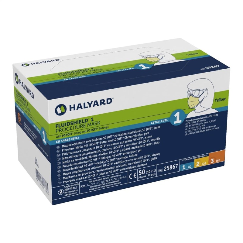 O&M Halyard Inc Fluidshield® Procedure Mask O&M Halyard Inc Fluidshield® Procedure Mask