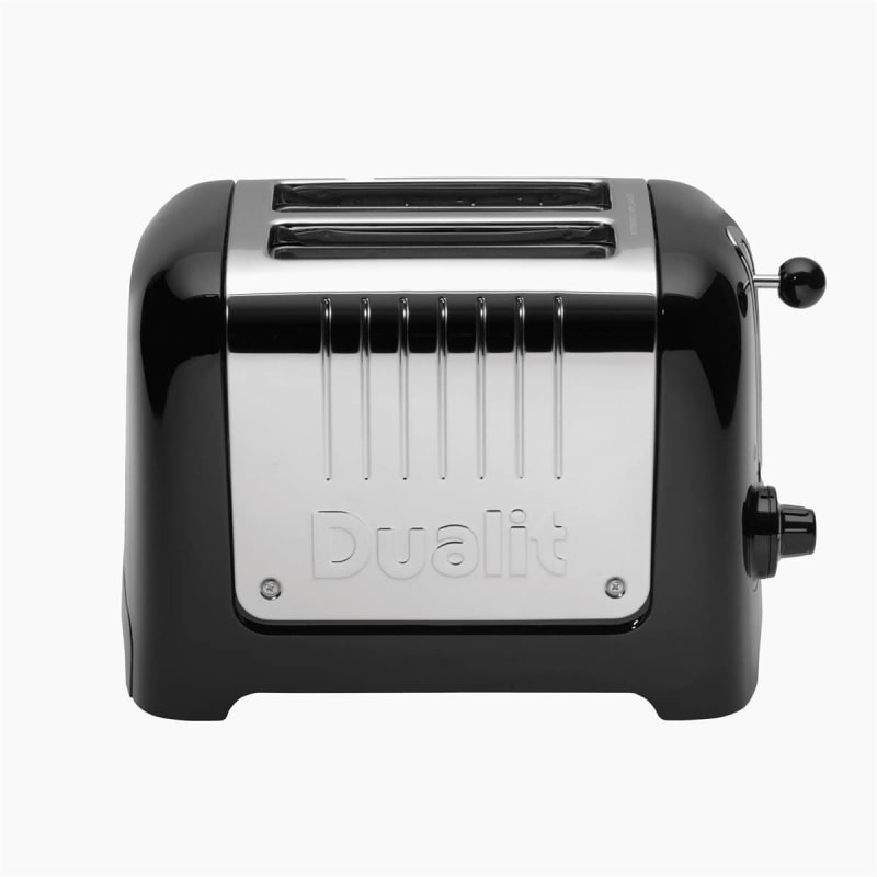 Dualit Design Series 2 Slot Toaster - Black Trim/Chrome Body