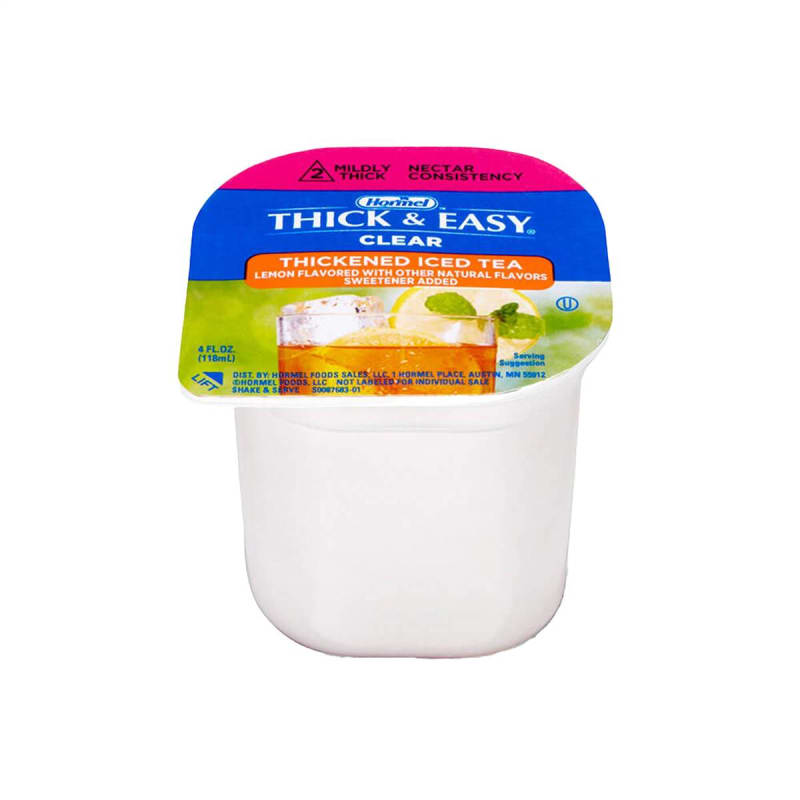 Lyons Magnus LLC Thick & EasyÂ® Clear Nectar Consistency Iced Tea Thickened Beverage, 4-ounce Cup