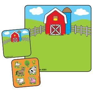 Medibadge Sticker Make-A-Stickerâ„¢ 90 per Unit Barnyard Make - A - Sticker , Assorted 2-1/2 X 2-1/2 Inch