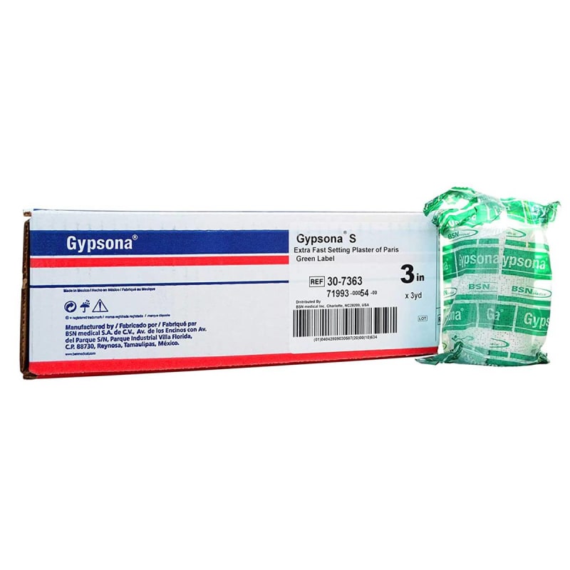 BSN Medical GypsonaÂ® S Plaster Bandage, 3 Inch x 3 Yard