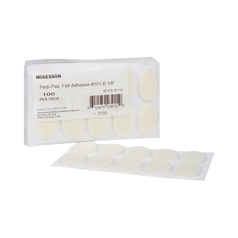 McKesson Brand McKesson Pedi-Pad Protective Pad, Size 101 â€“ Regular