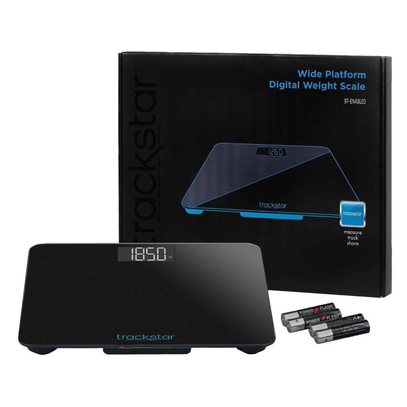 Veridian Healthcare LLC Floor Scale Trackstar Digital Display 550 lbs. / 250 kg Weight Capacity Black Battery Operated Veridian Healthcare LLC Floor Scale Trackstar Digital Display 550 lbs. / 250 kg Weight Capacity Black Battery Operated