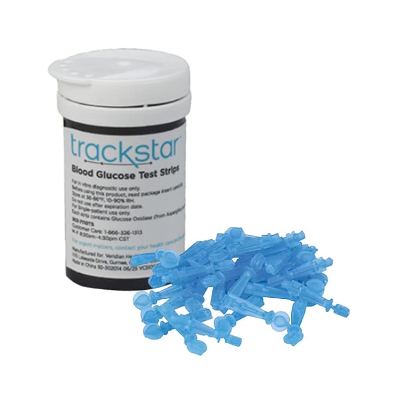 Veridian Healthcare LLC Blood Glucose Test Strips Trackstar 50 Pack For RPM PROâ„¢ Gluscose Monitor Veridian Healthcare LLC Blood Glucose Test Strips Trackstar 50 Pack For RPM PROâ„¢ Gluscose Monitor
