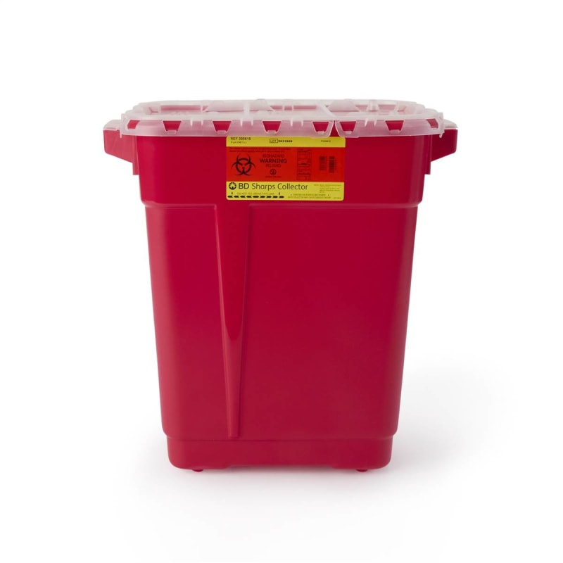 BD Multi-purpose Sharps Container, 9 Gallon, 18-1/2 x 17-3/4 x 11-3/4 Inch BD Multi-purpose Sharps Container, 9 Gallon, 18-1/2 x 17-3/4 x 11-3/4 Inch