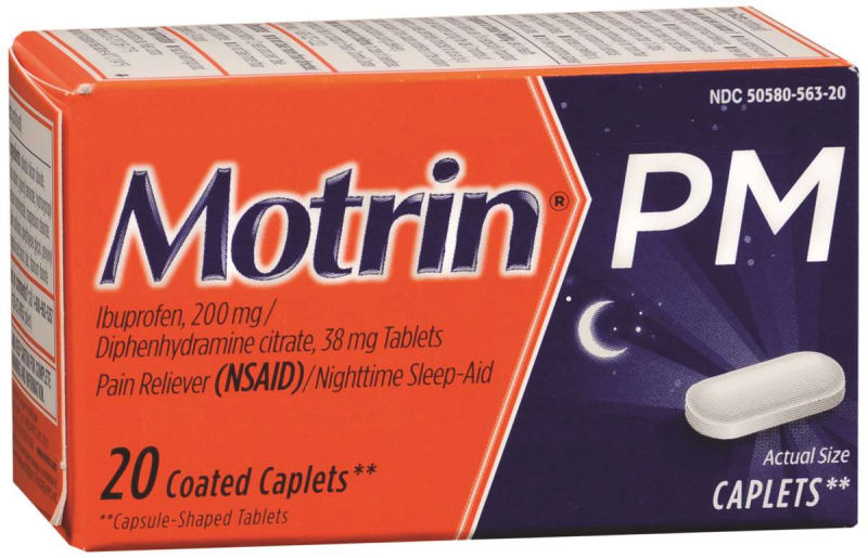Kenvue Brands LLC MotrinÂ® PM Ibuprofen / Diphenhydramine Night Time Pain Relief