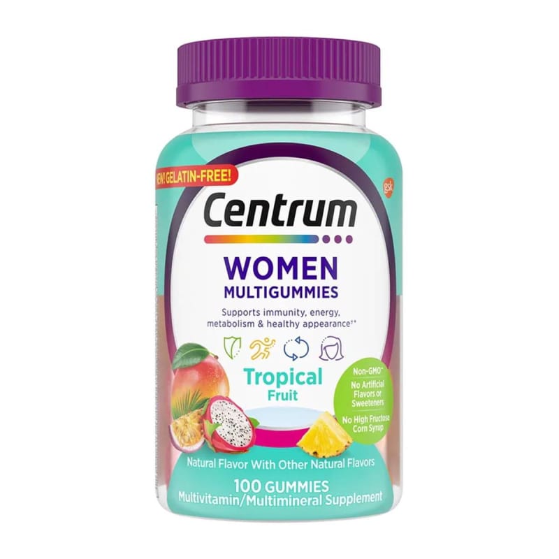Glaxo Consumer Products Centrum Women MultiGummies Assorted Natural Fruit Flavors