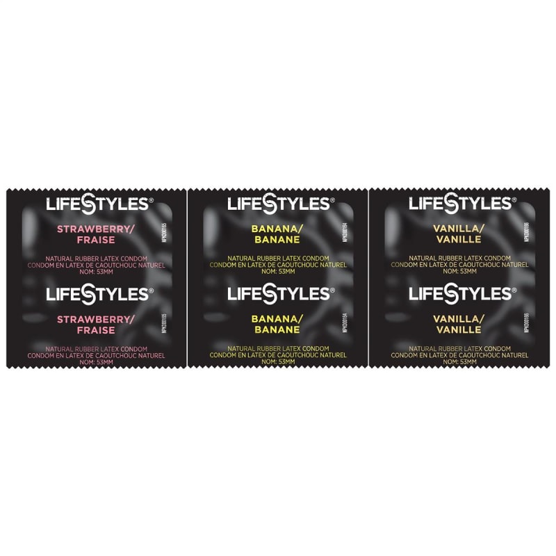 Sxwell USA LifestylesÂ® Lubricated Latex Condom, Assorted Flavors