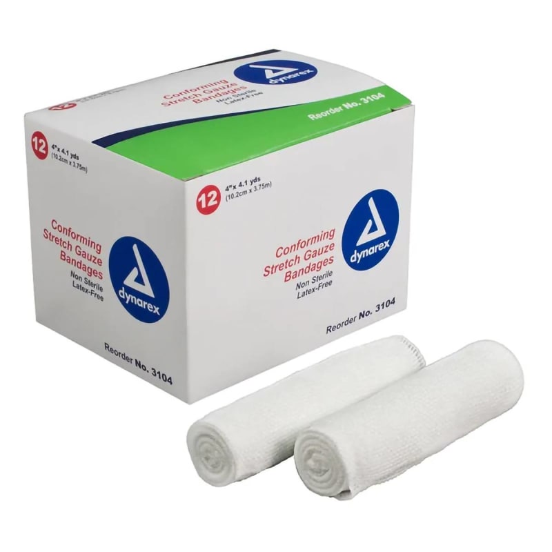 dynarexÂ® Conforming Bandage, 4 Inch x 4.1 Yard