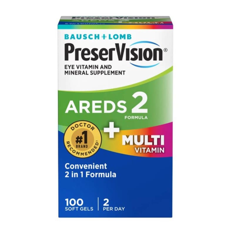 Bausch & Lomb Americas Inc Bausch + Lomb PreserVision AREDS 2 + Multivitamin Soft Gels