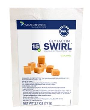 Cambrooke Therapeutics Glytactin® Swirl Caramel Glycomacropeptide (GMP) Based Powdered Medical Food Cambrooke Therapeutics Glytactin® Swirl Caramel Glycomacropeptide (GMP) Based Powdered Medical Food