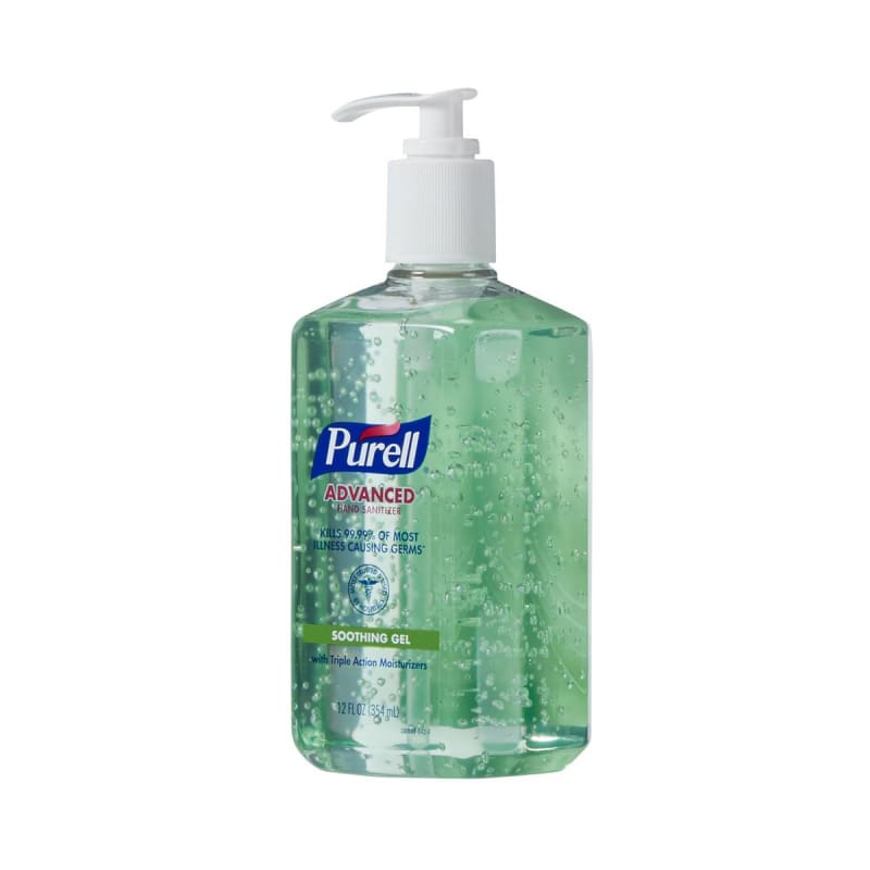 GOJO PurellÂ® Advanced Hand Sanitizer Soothing Gel, 12 oz. Bottle