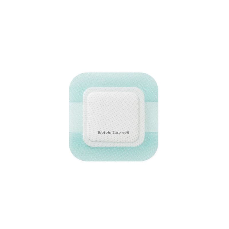 Coloplast Silicone Foam Dressing Biatain® Silicone Fit 5 X 5 Inch With Border Film Backing Silicone Adhesive Square Sterile Coloplast Silicone Foam Dressing Biatain® Silicone Fit 5 X 5 Inch With Border Film Backing Silicone Adhesive Square Sterile